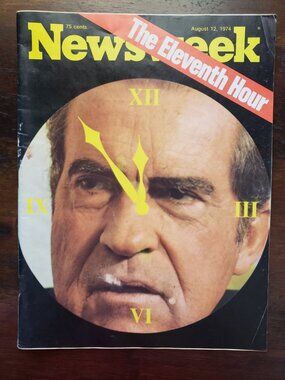 August 12, 1974 Newsweek - The Eleventh Hour - Nixon - Midwest Dust Bowl